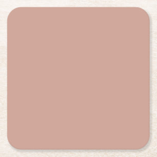 Dessous-de-verre Carré En Papier BUDGET Lumière Terracotta Monochrome MARIAGE