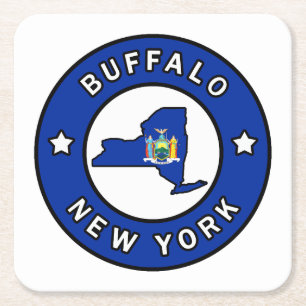 Dessous-de-verre Carré En Papier Buffalo New York