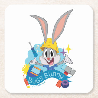Dessous-de-verre Carré En Papier BUGS BUNNY BUILDERS™| Art du personnage BUGS BUNNY