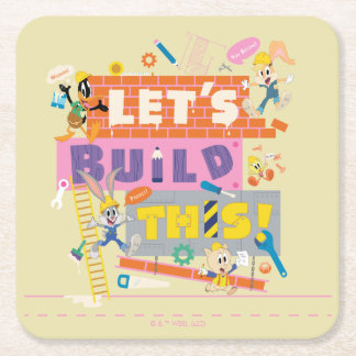 Dessous-de-verre Carré En Papier BUGS BUNNY BUILDERS™| Chantier "Construisons ensem