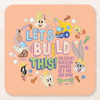 Dessous-de-verre Carré En Papier BUGS BUNNY BUILDERS™| "Construisons Cela" Esquisse