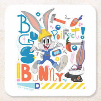 Dessous-de-verre Carré En Papier BUGS BUNNY BUILDERS™| Outils de travail de BUGS BU