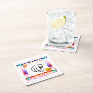 Dessous-de-verre Carré En Papier ça marche pour vous ?