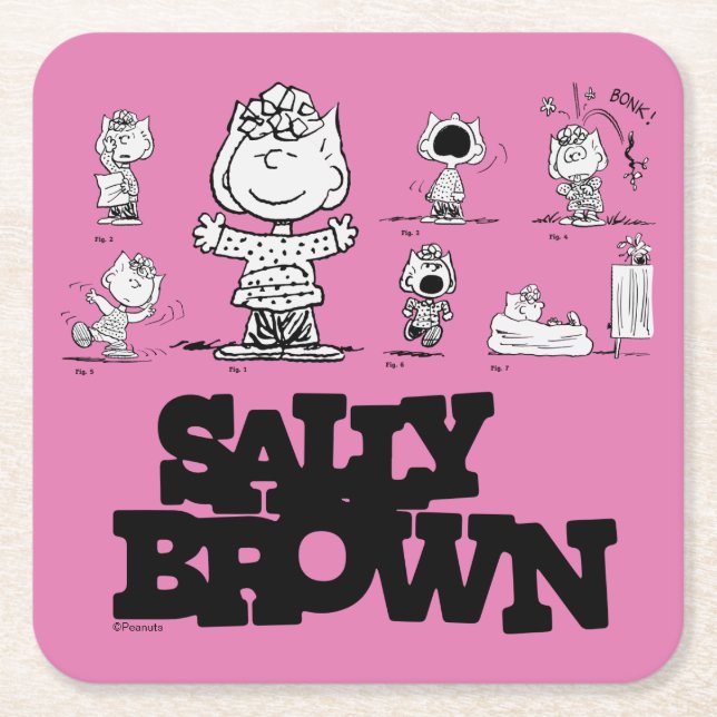 Dessous-de-verre Carré En Papier cacahuètes | Sally Brown (Devant)