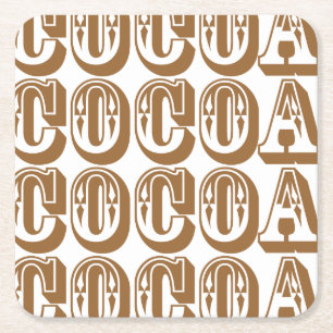 Dessous-de-verre Carré En Papier Cacao