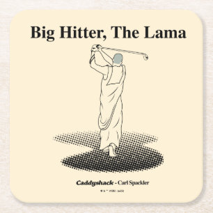 Dessous-de-verre Carré En Papier Caddyshack   Big Hitter, The Lama