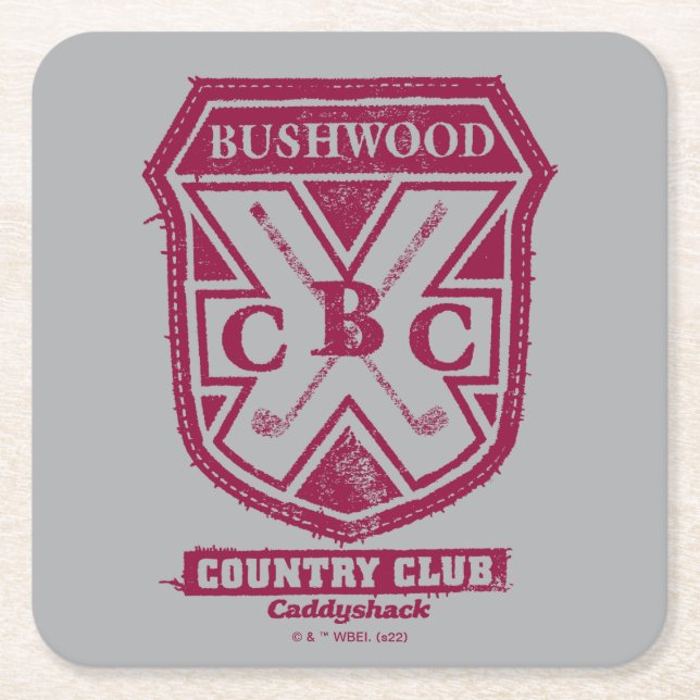 Dessous-de-verre Carré En Papier Caddyshack | Bushwood Country Club Crest (Devant)