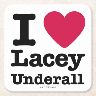 Dessous-de-verre Carré En Papier Caddyshack I Love Lacey Underall