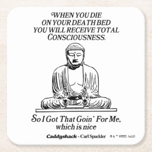 Dessous-de-verre Carré En Papier Caddyshack J'Ai Compris Ça Me Va