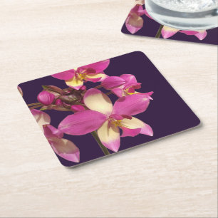 DESSOUS-DE-VERRE CARRÉ EN PAPIER CADEAU FLEUR POUR MAMAN PAPA GRAND-MÈRE, FILLE, FI