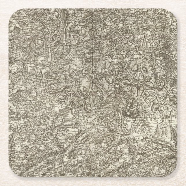 Dessous-de-verre Carré En Papier Cahors (Devant)