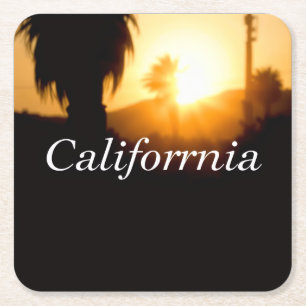 Dessous-de-verre Carré En Papier California Dreamin’