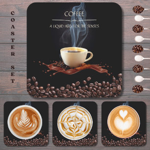 Dessous-de-verre Carré En Papier Câlins Liquides pour les Sens Dessous de Verre pou