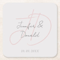 Calligraphie tendance monogramme de script classiq