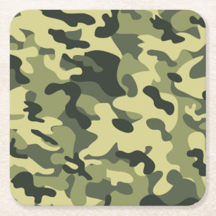 Dessous-de-verre Carré En Papier Camo