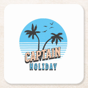 Dessous-de-verre Carré En Papier Capitaine Holiday