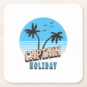 Dessous-de-verre Carré En Papier Capitaine Holiday