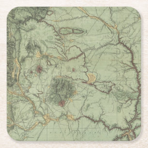 Dessous-de-verre Carré En Papier Caractéristiques économiques du Nouveau Mexique