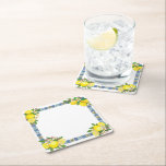 Dessous-de-verre Carré En Papier Carrelage méditerranéen clair Sicilien Citrus Lemo<br><div class="desc">L'accessoire parfait pour dîner en plein air - pensez que le brunch d'été dans la cour, ou les sangrias de l'après-midi au soleil. Les carreaux méditerranéens, popularisés par les collections de mode récentes de Dolce & Gabbana, sont l'exemple du luxe sicilien. Des citrons jaune vif ajoutent du zeste à cette...</div>