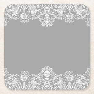 Dessous-de-verre Carré En Papier Carte mariage