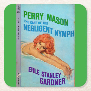 Dessous-de-verre Carré En Papier Cas de maçon de Perry de la couverture de livre