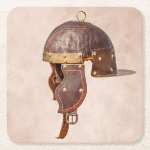 Dessous-de-verre Carré En Papier Casque militaire romain antique