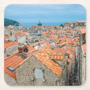 Dessous-de-verre Carré En Papier Centre-ville de Dubrovnik