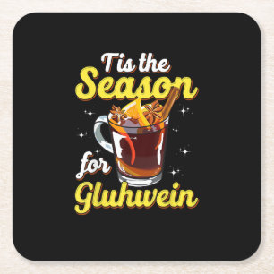 Dessous-de-verre Carré En Papier C'Est La Saison Pour Gluhwein Spiced Mulled Wine L