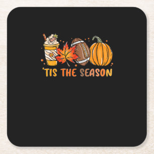 Dessous-de-verre Carré En Papier Cette Saison Football Chute Thanksgiving Football