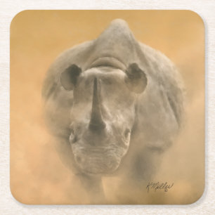 Dessous-de-verre Carré En Papier Chargement Rhino - Pastels