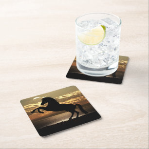Dessous-de-verre Carré En Papier cheval