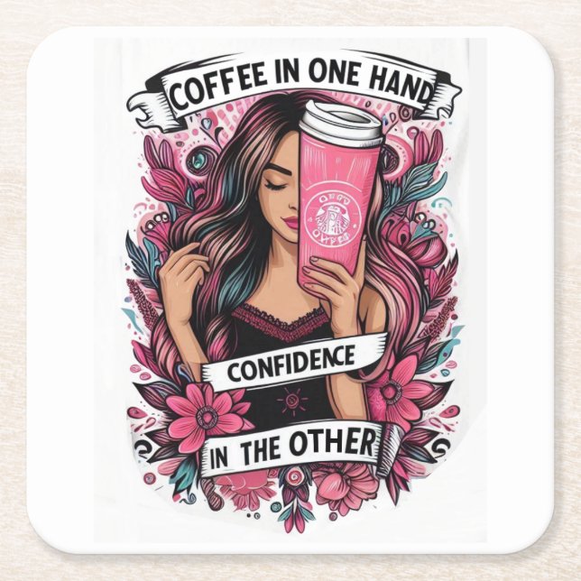 Dessous-de-verre Carré En Papier Chica (Devant)