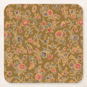 Dessous-de-verre Carré En Papier Chintz Fleur Classique Joli Design Floral Doux