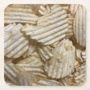 Dessous-de-verre Carré En Papier Chips de pommes de terre