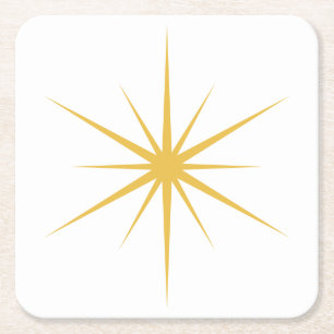 Dessous-de-verre Carré En Papier Choisissez N'Importe Quelle Couleur Mi-Siècle Mode