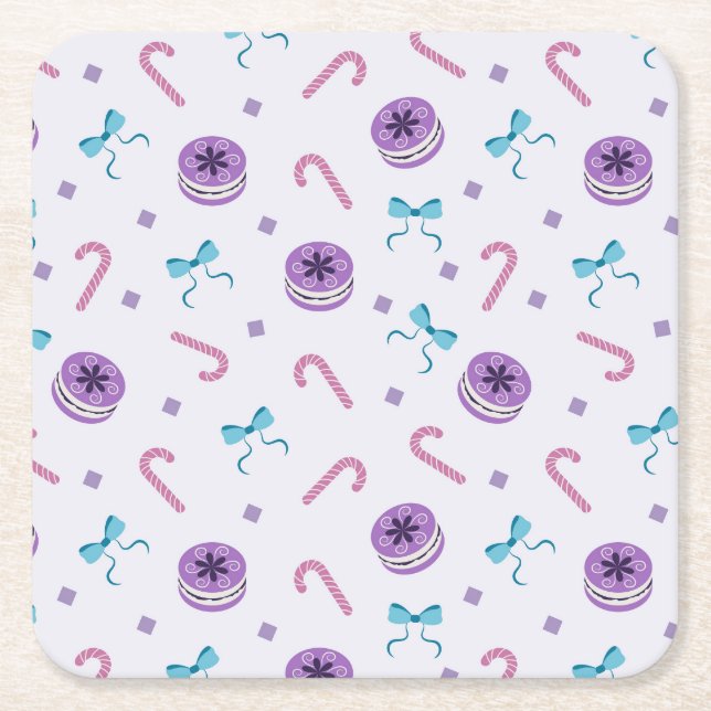 Dessous-de-verre Carré En Papier Christmas Decor (Devant)