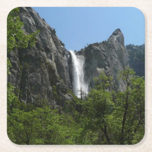 Dessous-de-verre Carré En Papier Chutes de Bridalveil au parc national Yosemite