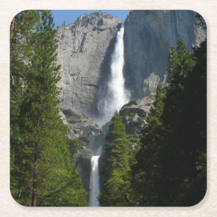 Dessous-de-verre Carré En Papier Chutes de Yosemite II du Parc national de Yosemite