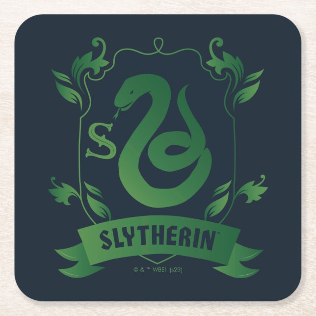 Dessous-de-verre Carré En Papier Cimetière SLYTHERIN™ (Devant)