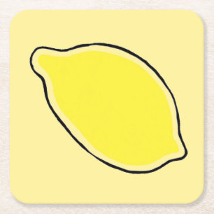 Dessous-de-verre Carré En Papier Citron