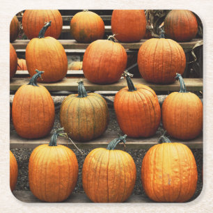 Dessous-de-verre Carré En Papier Citrouilles d'automne