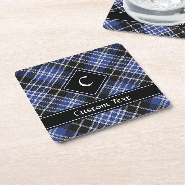 Dessous-de-verre Carré En Papier Clan Clark Tartan (Incliné)
