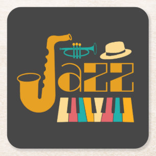 Dessous-de-verre Carré En Papier Classy Jazz Soul
