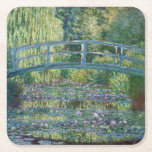Dessous-de-verre Carré En Papier Claude Monet - Eau Lily étang, Harmonie verte<br><div class="desc">Etang Lily,  Harmonie Verte / Le Bassin aux Nympheas,  Harmonie Verte par Claude Monet en 1899</div>