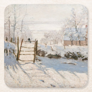 Dessous-de-verre Carré En Papier Claude Monet - La Pie