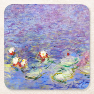 Dessous-de-verre Carré En Papier Claude Monet - Lys d'eau