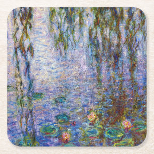 Dessous-de-verre Carré En Papier Claude Monet - Nymphéas