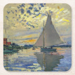 Dessous-de-verre Carré En Papier Claude Monet - Voilier au Petit-Gennevilliers<br><div class="desc">Bateau à voile au Petit-Gennevilliers / Voilier au Petit-Gennevilliers - Claude Monet,  1874</div>