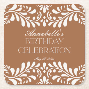 Dessous-de-verre Carré En Papier Clay Talavera Carrelage Espagne fête d'anniversair