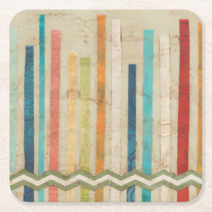 Dessous-de-verre Carré En Papier Clôtures papier 2-up IV